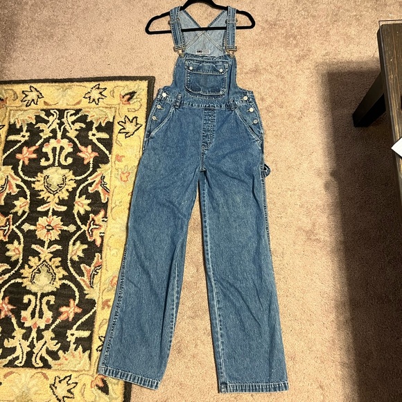 SOLD*** S SQZ Overalls Vintage Faded Denim Light Wash - Picture 9 of 9